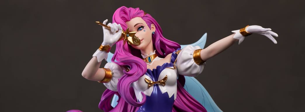 Мечтательная певица: Infinity Studio показала распаковку и сборку статуи Серафины из MOBA League of Legends
