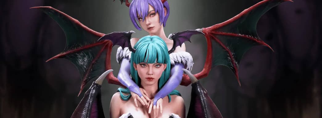 SuperKraft Laboratory собирается открыть предзаказ на статую Морриган и Лилит из серии файтингов Darkstalkers