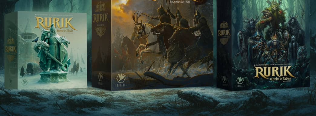 Fantasia Games анонсировала второе издание настольной игры «Рюрик» и дополнение «Мифы и басни»