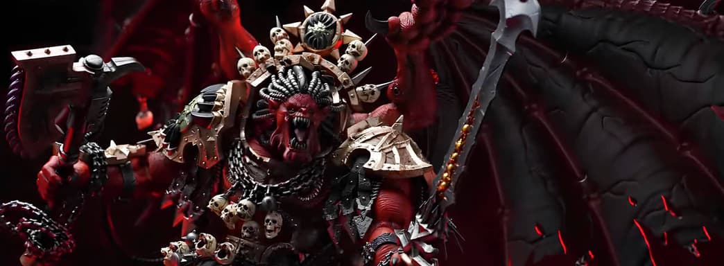 Возвращение демон-принца Кхорна: JoyToy опубликовала обзорный ролик фигурки Ангрона из Warhammer 40,000