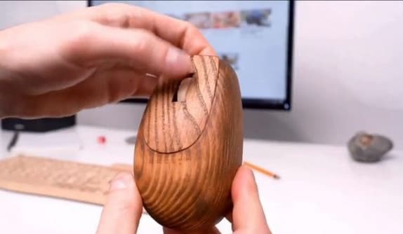 Для хардкорщиков! – энтузиаст сделал корпус для мыши из дерева