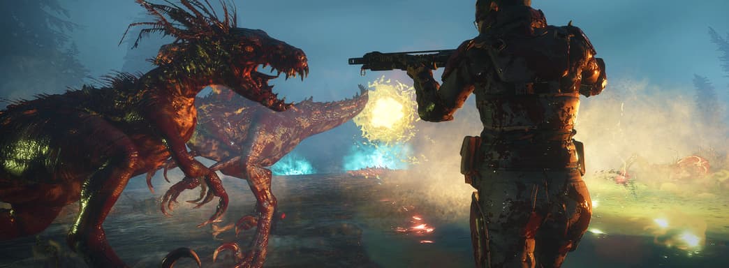 Динозавры, перестрелки и взрывы: 11 минут в Second Extinction