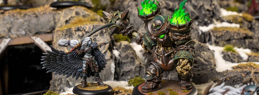 Warmachine tabletop game authors open pre-orders for cadre sets with Nyss and Orgot miniatures