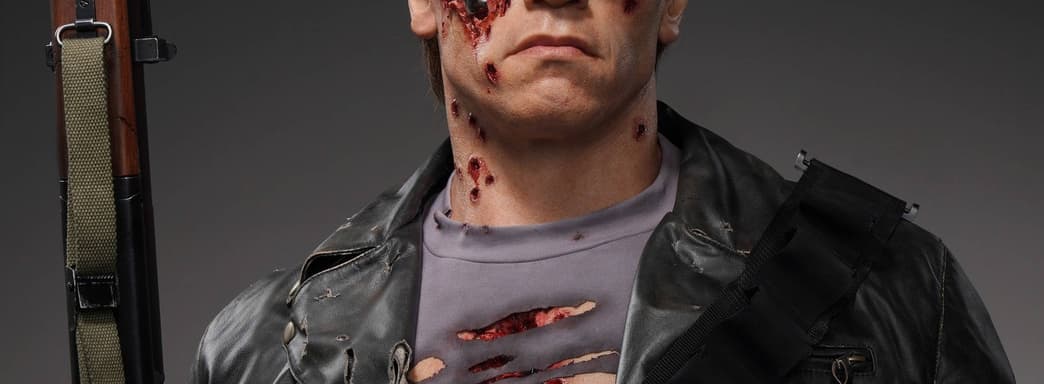 Queen Studios to Release Full-Size Battle-Damaged T-800 Cyborg Bust from \"Terminator 2: Judgment Day\"