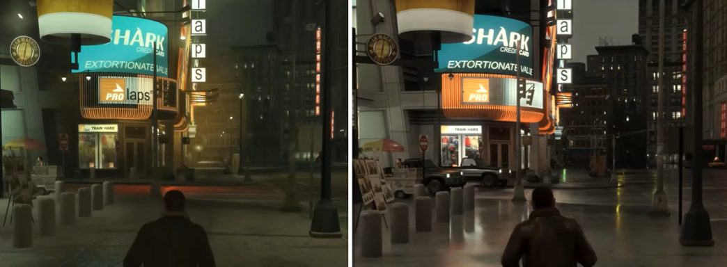 Fan RTX Remaster of GTA IV Graphics Compared to Original