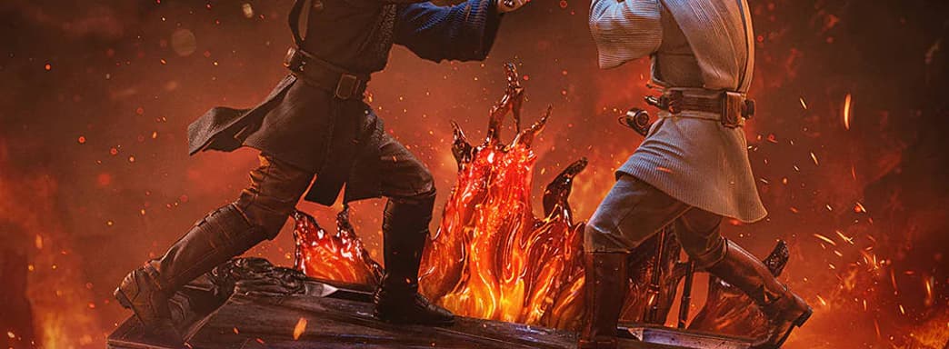 A Battle Between Student and Teacher: Iron Studios Opens Pre-Order for Diorama Featuring Anakin and Obi-Wan from "Star Wars"