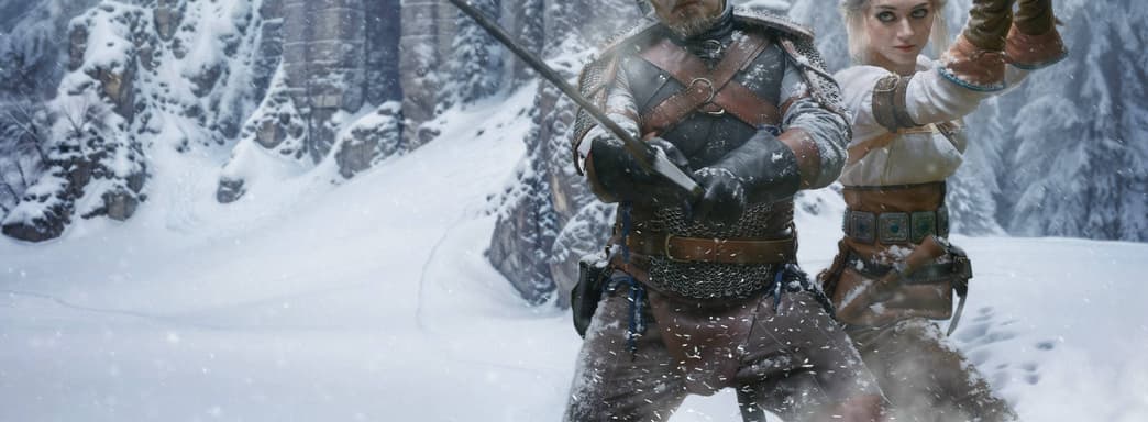 Sobre hielo delgado: cosplayers mostraron la batalla final del juego "The Witcher 3: Wild Hunt"
