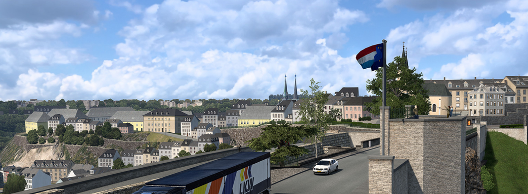 Разработчики Euro Truck Simulator 2 показали переделанный Люксембург — новые скриншоты обновления Бенилюкса