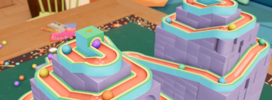 Анонсирован уютный симулятор строительства трасс для шариков Cozy Marbles