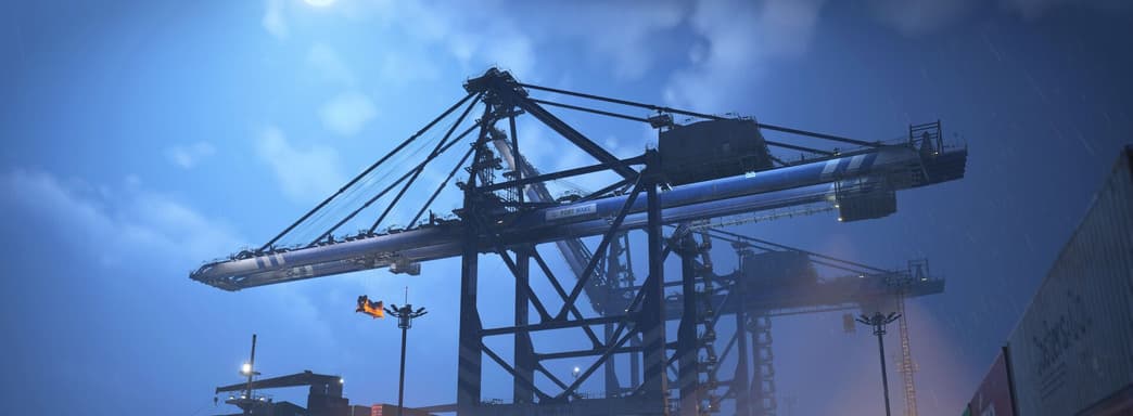 Los creadores de SnowRunner mostraron el gameplay de Docked con maquinaria portuaria pesada