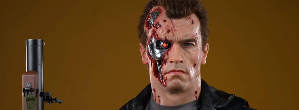 T-800 from \"Terminator 2: Judgment Day\" Gets Unofficial and Full-Size Statue from Inner Studio