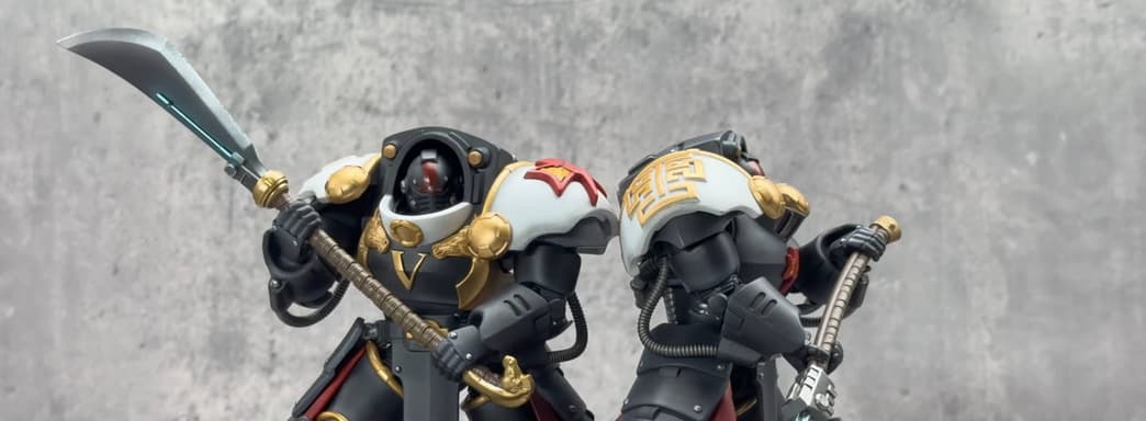JoyToy показала распаковку фигурок терминаторов Эбенового Кешика из Warhammer: The Horus Heresy