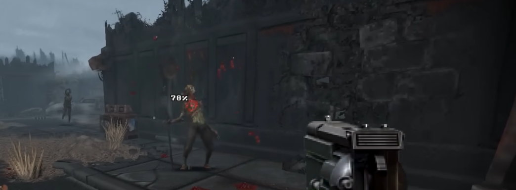 6 минут геймплея Fallout Bakersfield — Некрополь из мода-ремейка на движке шутера GZDoom