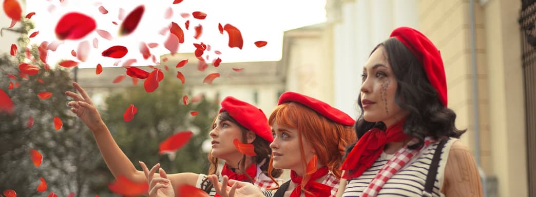 Trío de Baguettes: cosplayers encarnan a Ciel, Mael y Lüné de Clair Obscur: Expedition 33