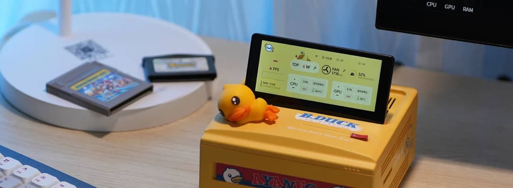 Para los amantes del diseño retro: Ayaneo abre las ventas del mini-PC AM01S con pantalla táctil