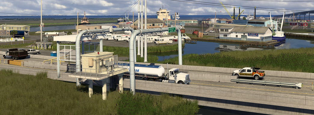 Carreteras e intercambios de Luisiana en American Truck Simulator. Nuevas capturas de pantalla de la expansión del estado sureño