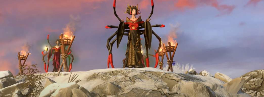 Стратегия Age of Mythology получит DLC с японскими богами, самураями и ёкаями — вышел трейлер Heavenly Spear