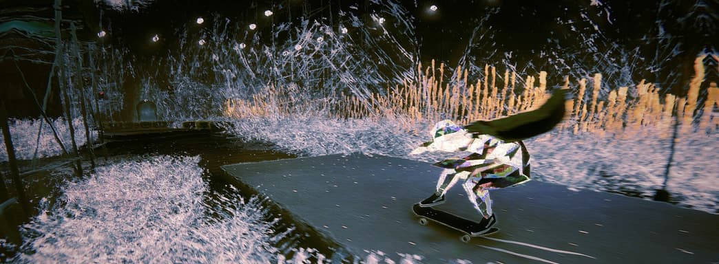 El juego de acción deportiva sobre un demonio de cristal en patineta, Skate Story, se lanzará en diciembre