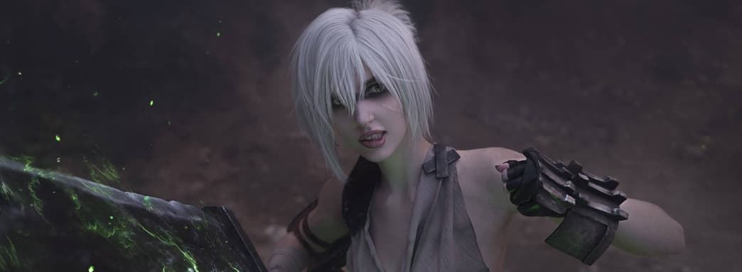 Изгнанница с руническим клинком: косплеерша воплотила образ Ривен из League of Legends