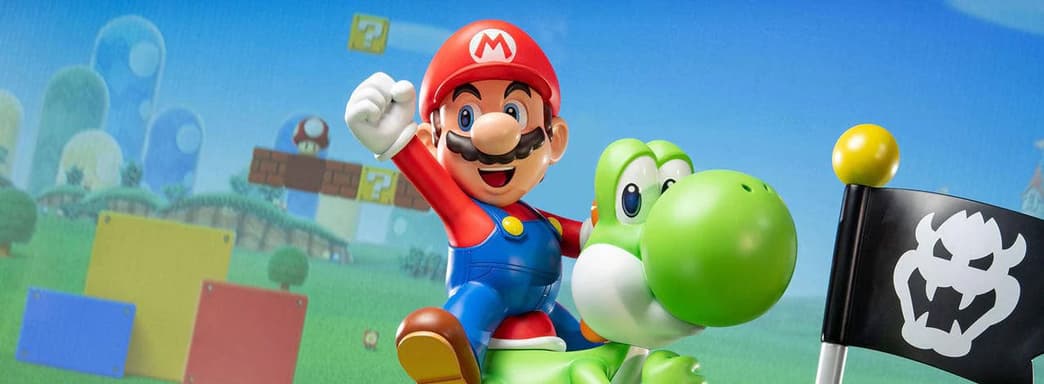 First 4 Figures открыла предзаказ на статую Марио и Йоши из вселенной Super Mario