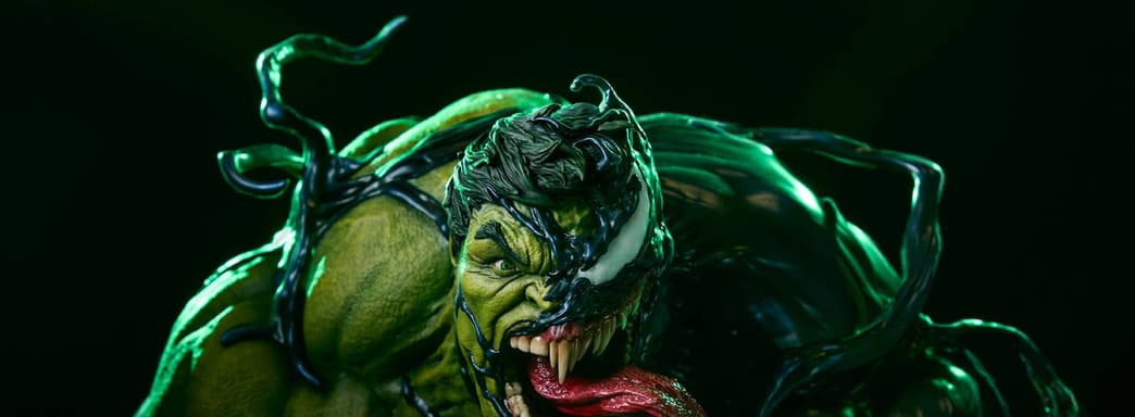 Разрушительный дуэт: Sideshow Collectibles открыла предзаказ на статую Веномизированного Халка