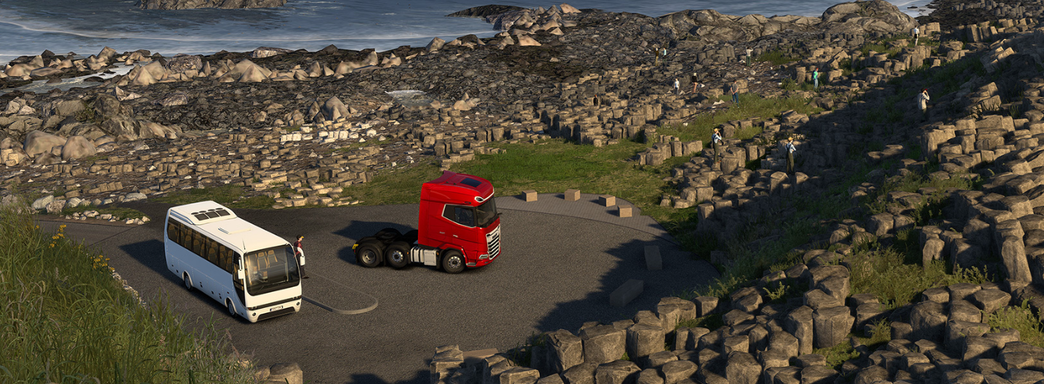 Los desarrolladores de Euro Truck Simulator 2 mostraron un autobús y un avance del gameplay de la expansión sobre Irlanda