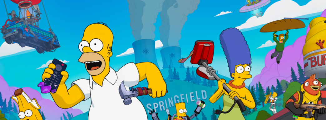 Fotnite получила коллаб с «Симпсонами» — появился Спрингфилдский остров и скины персонажей