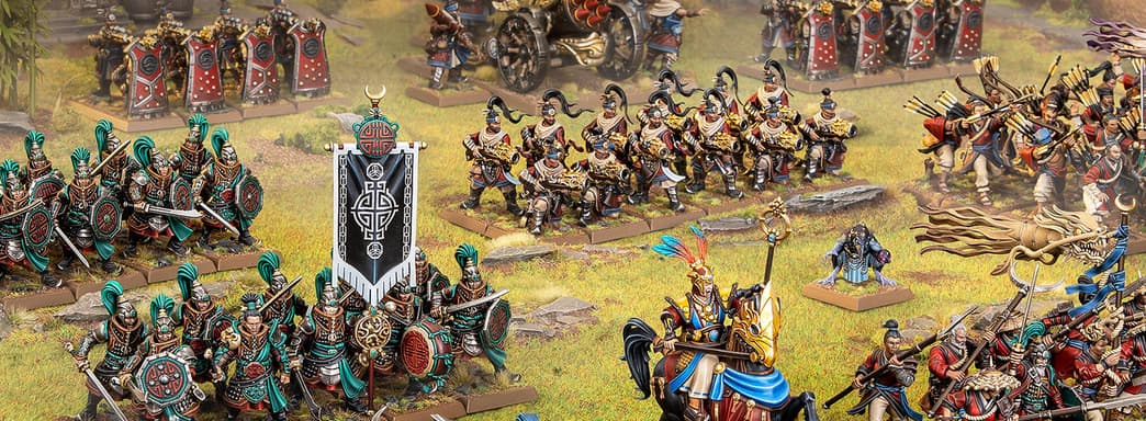 Para el Gran Cathay del juego de mesa Warhammer: The Old World preparan un set de "Defensores de la Gran Bastión"