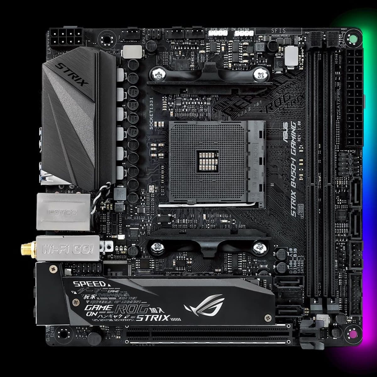 Обзор материнской платы Asus ROG Strix B450-I Gaming формата Mini-ITX