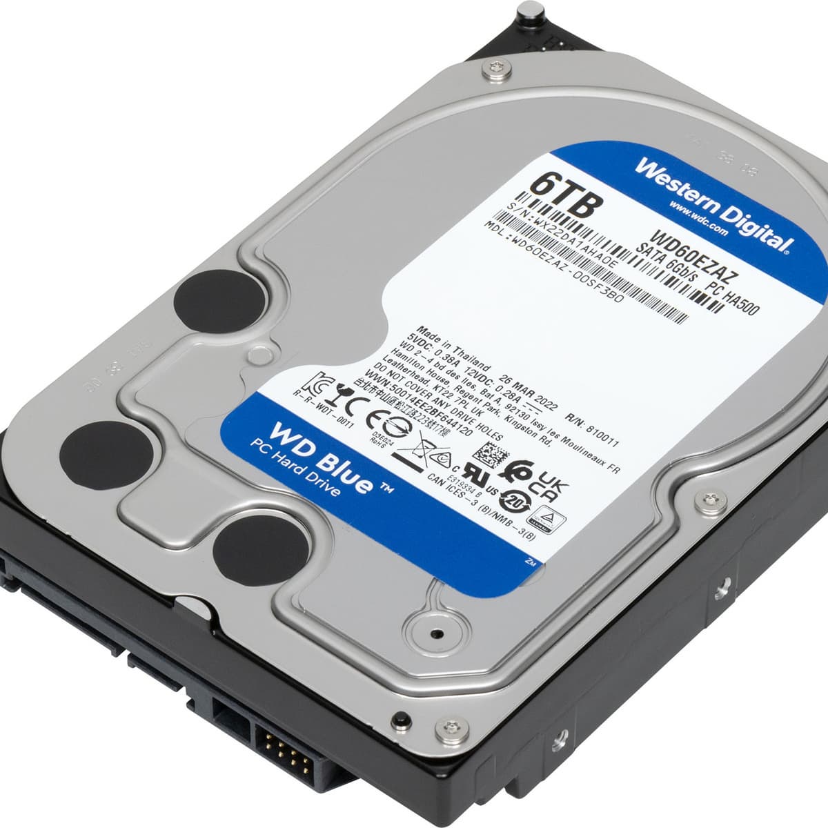 Обзор недорогого жесткого диска WD Blue WD60EZAZ емкостью 6 ТБ на