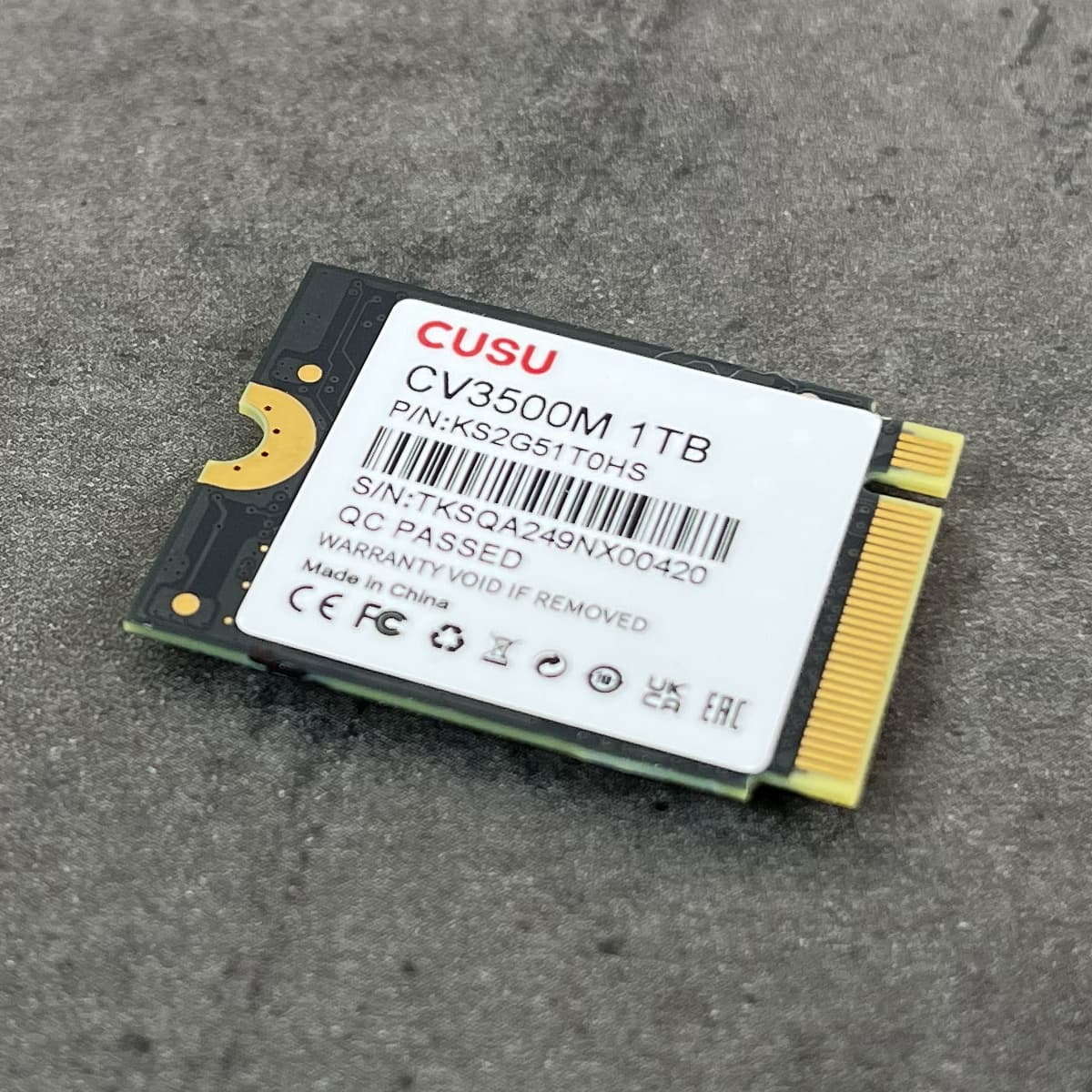 Тестирование SSD Cusu CV3500M 1 ТБ формата M.2 2230 на Maxio