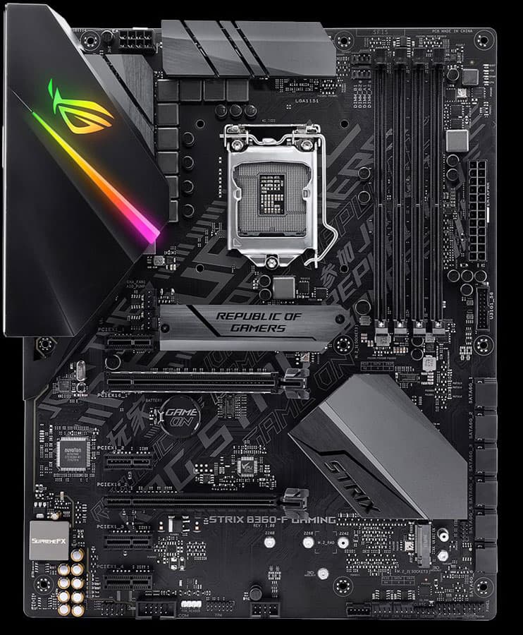 Обзор материнской платы Asus ROG Strix B360-F Gaming на чипсете