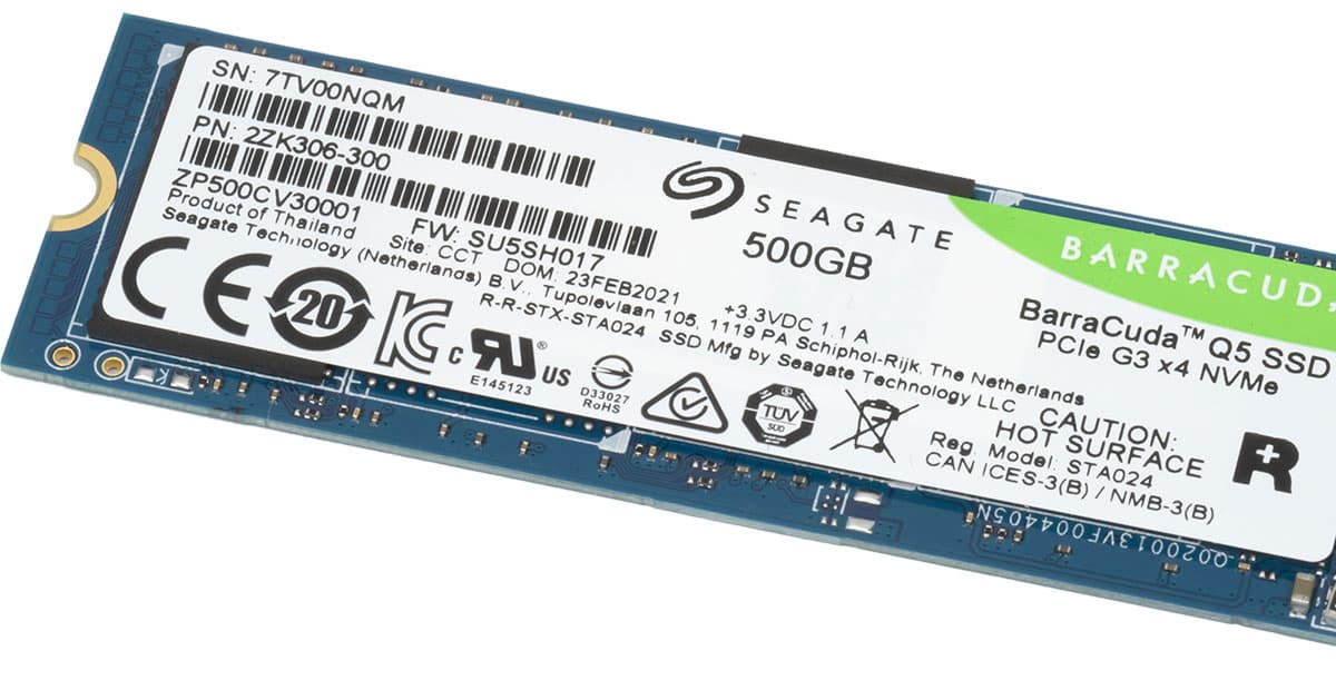 Тестирование бюджетного NVMe SSD Seagate BarraCuda Q5 емкостью 500 ГБ
