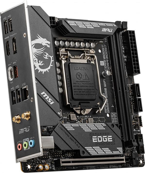 Обзор материнской платы MSI MPG B560I Gaming Edge WiFi форм
