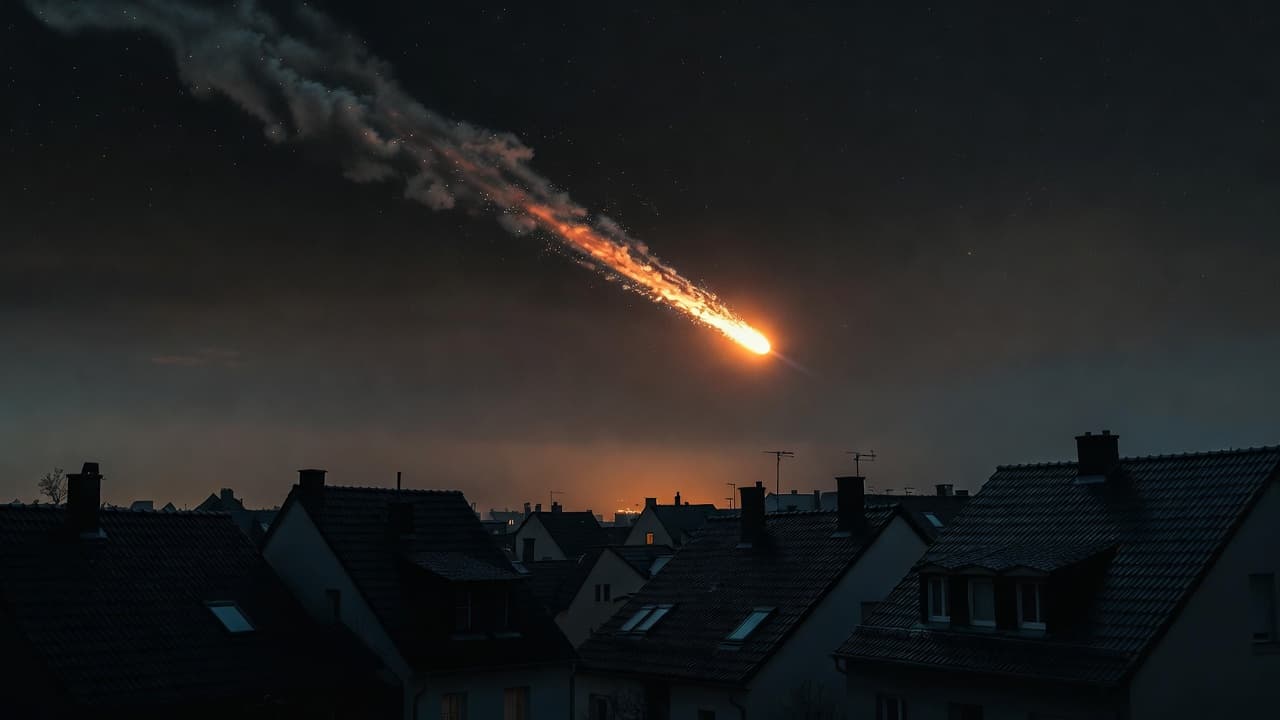 «Вспышки огня в небе». Фрагменты метеорита повредили крыши и дома в Германии