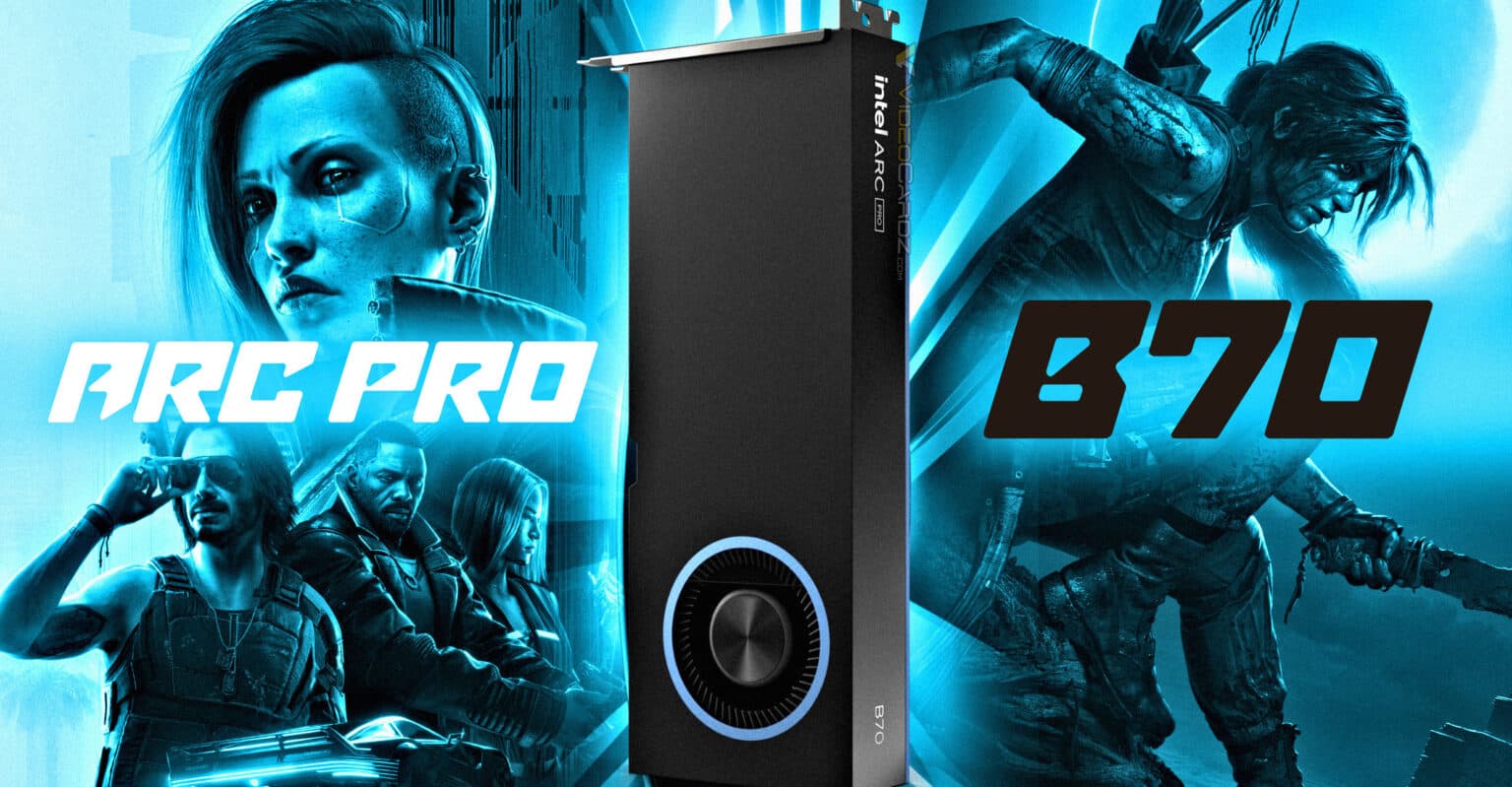 Новейшую видеокарту Intel Arc Pro B70 с 32 ГБ памяти впервые протестировали в играх — на 45% быстрее Arc Pro B60