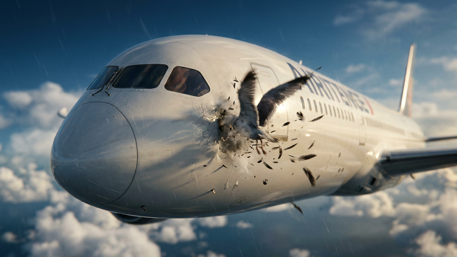 Пернатые «убивают» самолеты: российские ученые выяснили, что вмятина от столкновения с птицей сокращает ресурс детали самолета с 14 лет до 1 года