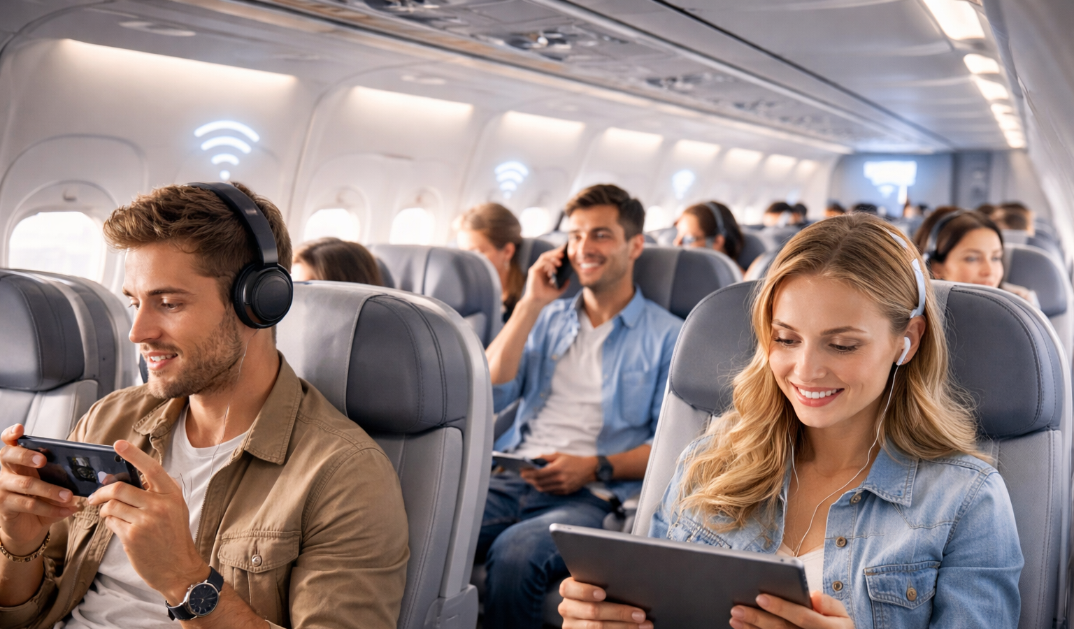 Спутниковый интернет в российских самолетах появится в 2027 году, но после запуска сервиса потребуется еще полгода тестирования