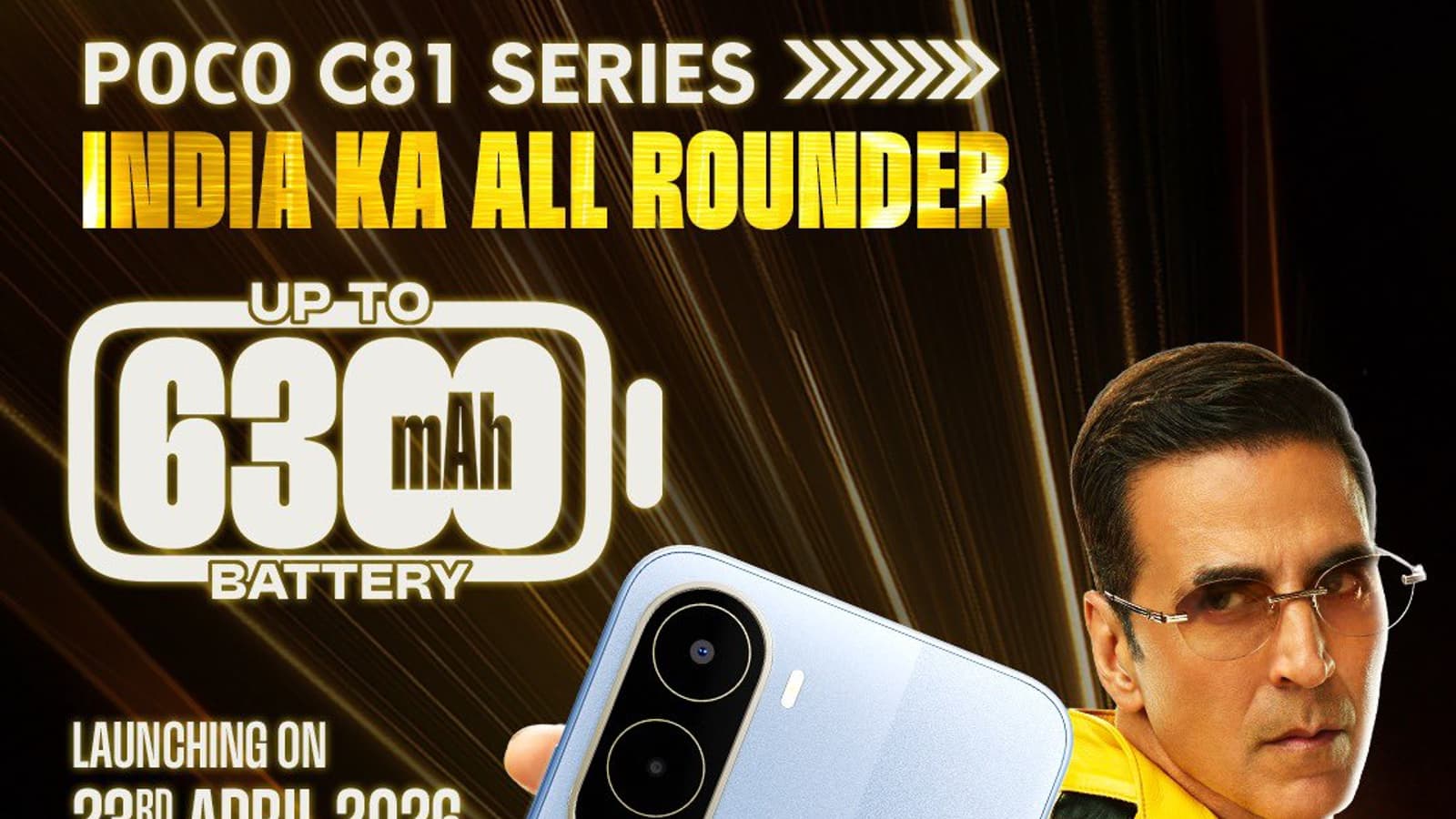 6300 мАч, защита IP52, 6 лет обновлений — всего 115 долларов. Представлен Poco C81 и еще более дешевый Poco C81x
