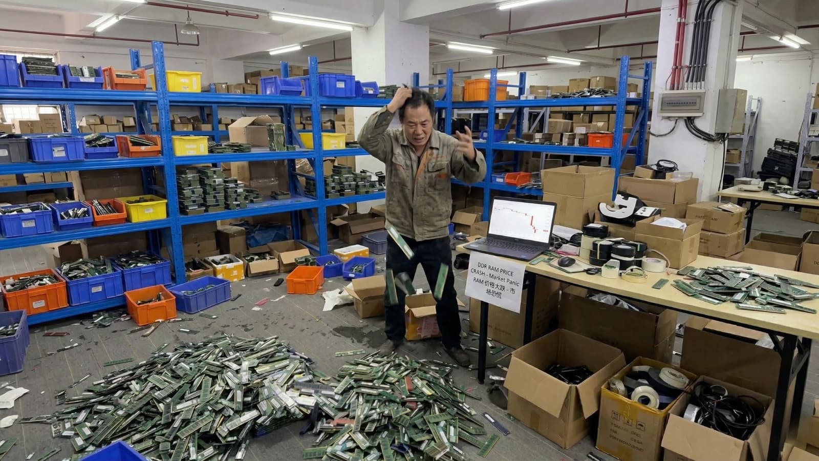 «Мы обречены, нам конец». В Китае продавцы оперативной памяти запаниковали на фоне падения цен