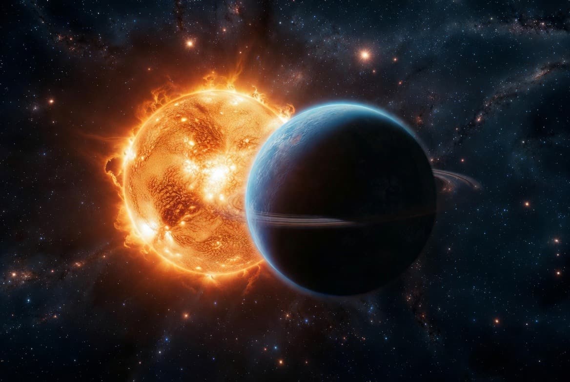 Астрономы обнаружили новые загадки «запретной» экзопланеты: газовый гигант почти в четверть размера красного карлика и имеет необычную атмосферу