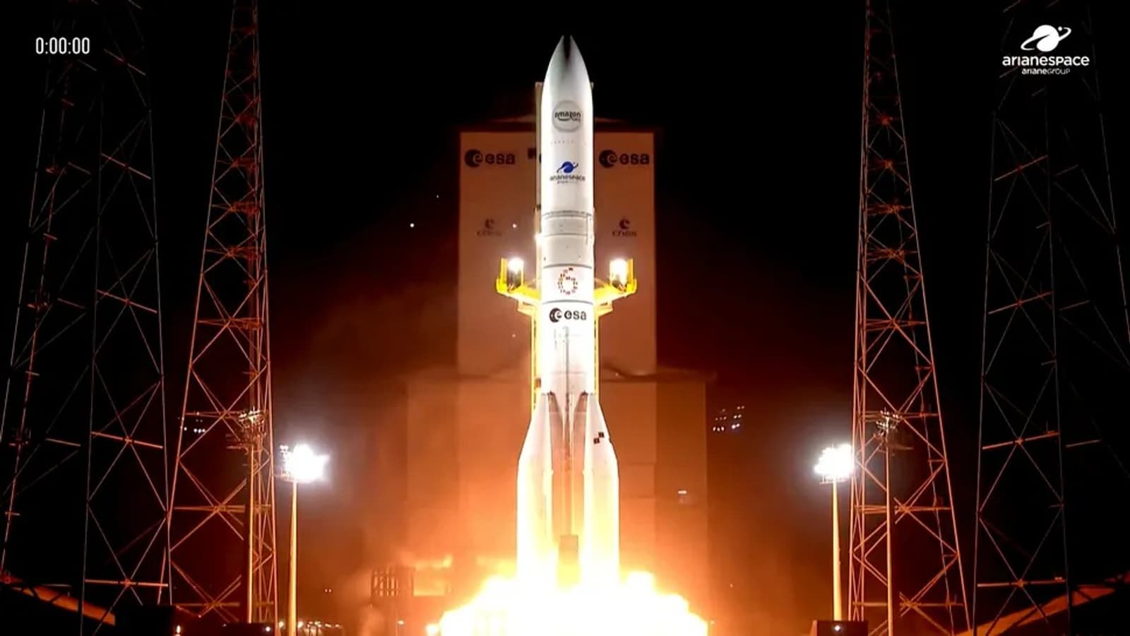 Ракета Ariane 6 стартовала с 32 спутниками Amazon Leo с космодрома Куру