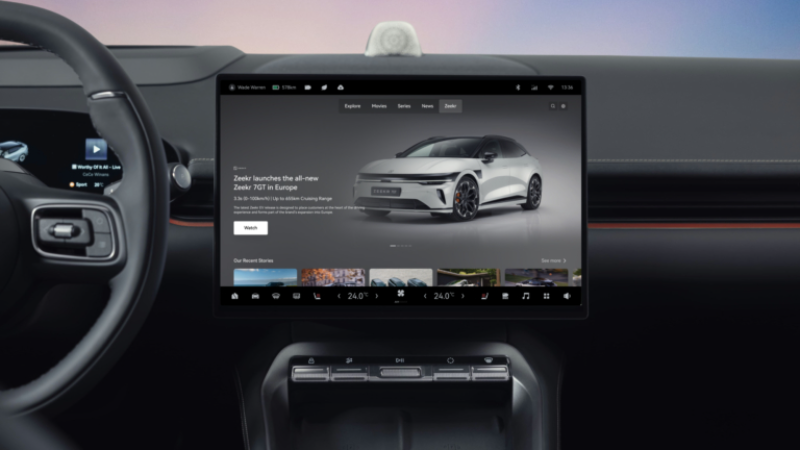 Автомобили Zeekr получат информационно-развлекательную систему, адаптированную для европейского рынка