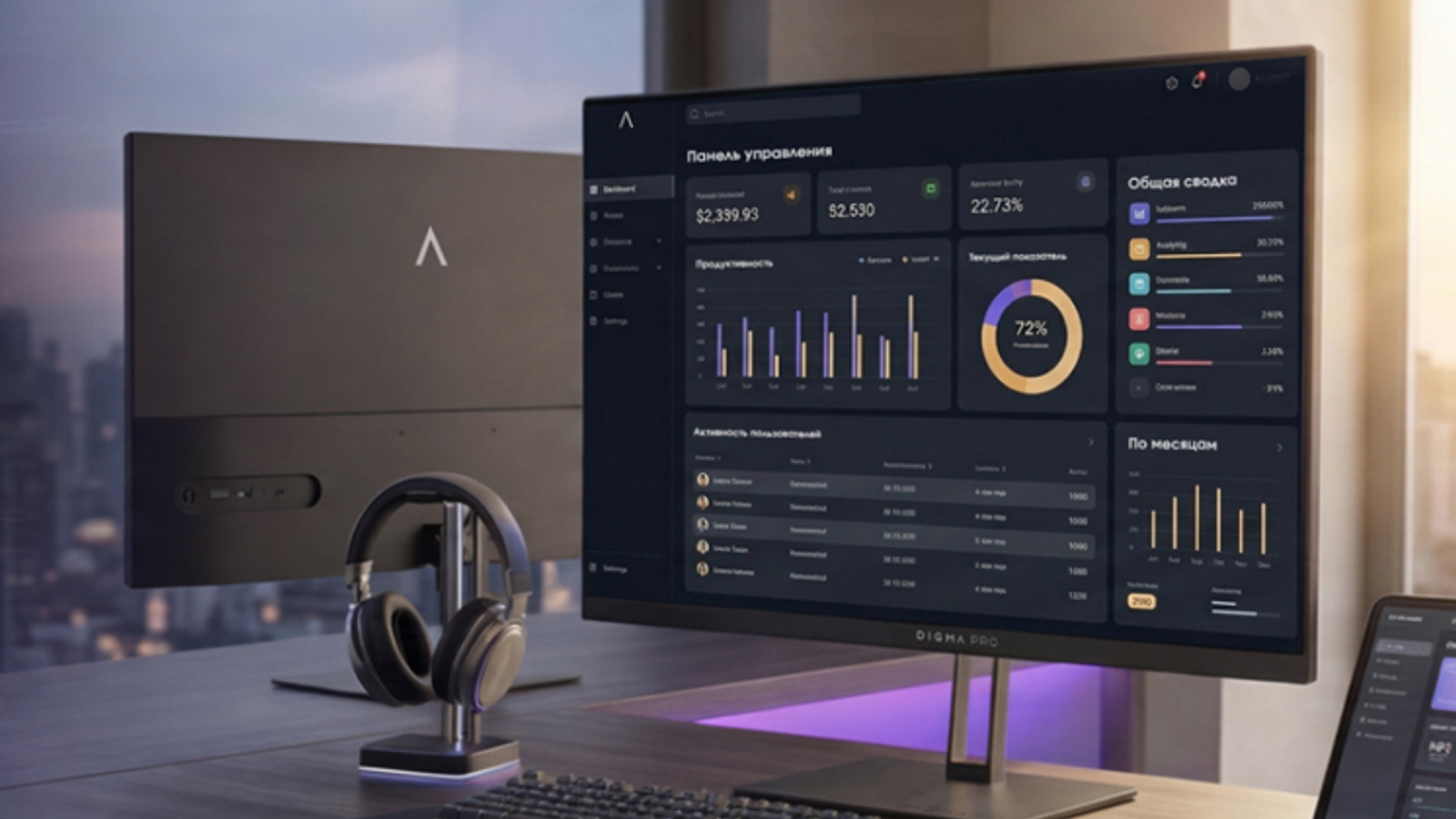 Представлены офисные мониторы Digma Pro Motion с игровым режимом