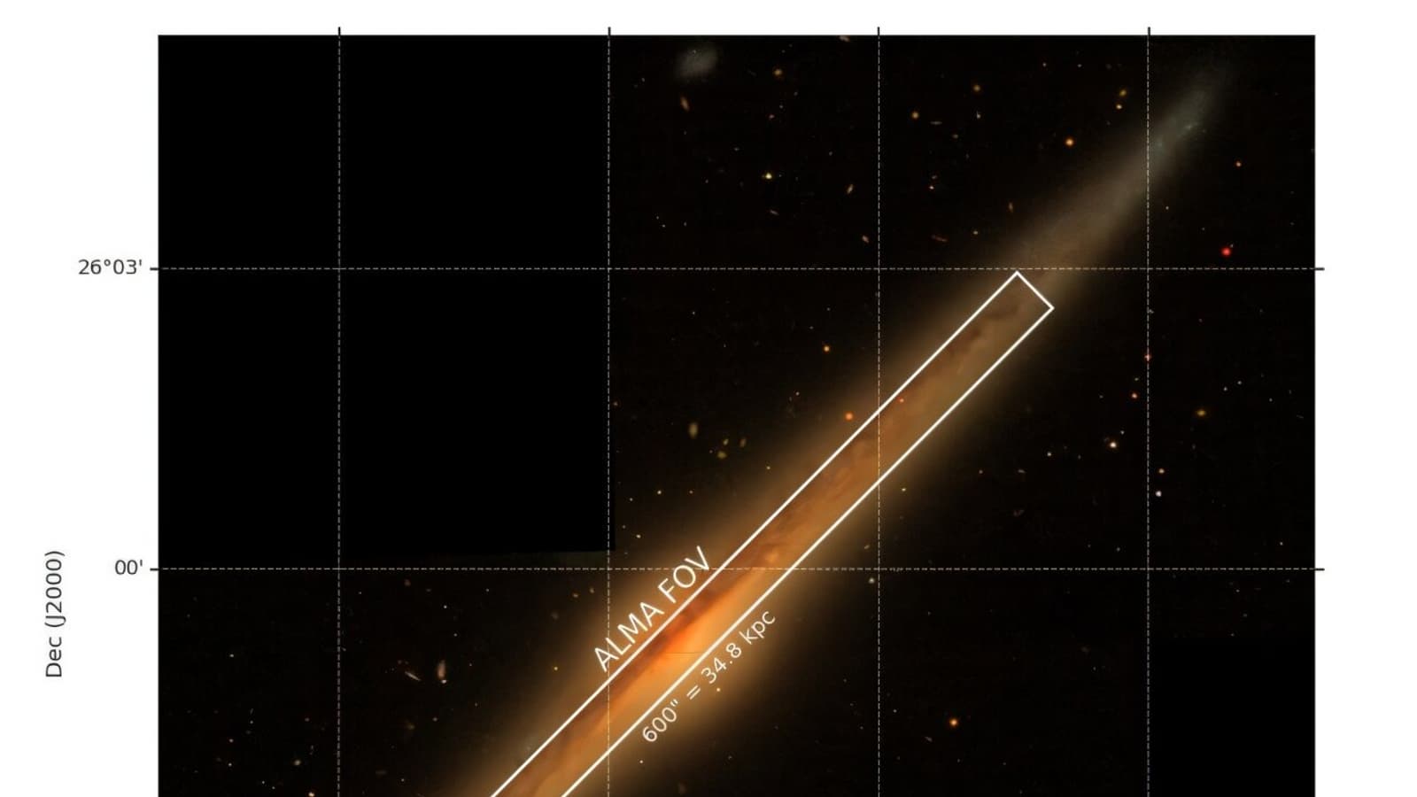 Телескоп ALMA раскрыл структуру гигантских молекулярных облаков в галактике NGC 4565