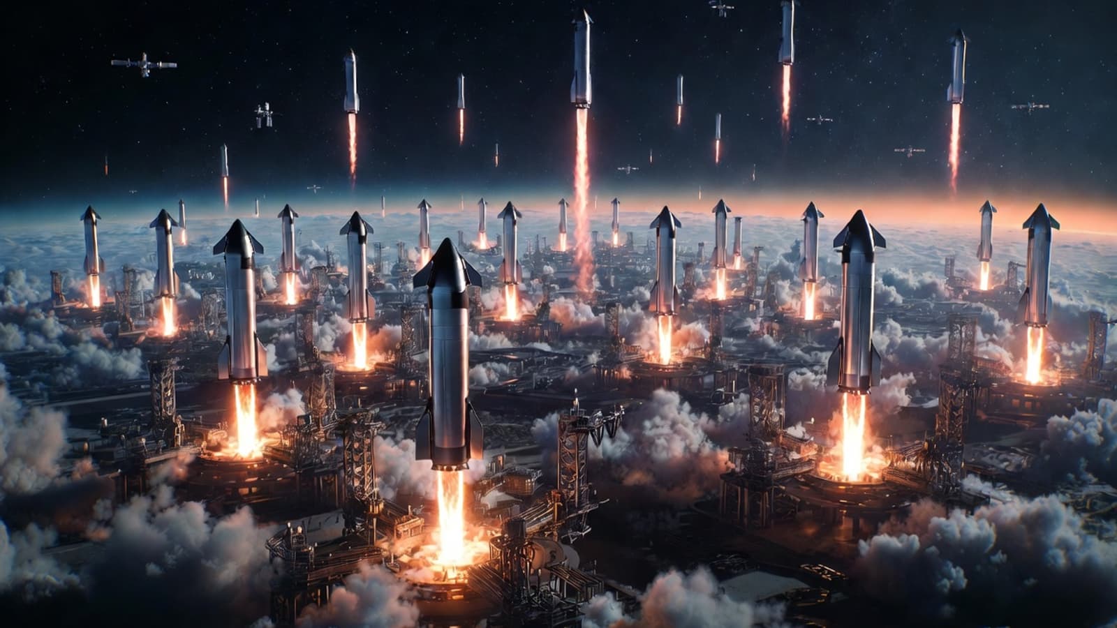 Starship собираются запускать чаще, чем раз в час: более 10 000 запусков в год, каждый из которых будет выводить более 200 тонн полезной нагрузки