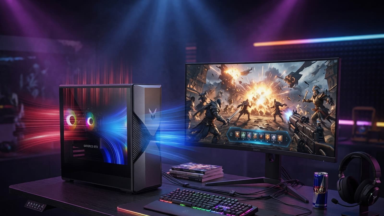 24 ГБ памяти DDR5 и SSD объёмом 512 ГБ либо 1 ТБ. Lenovo представила игровые ПК Lecoo Bellator Blade 7000 с GeForce RTX 5060 или RTX 5060 Ti