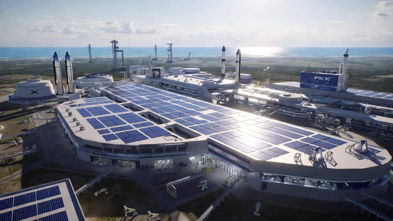 SpaceX построит гигантский завод солнечных панелей