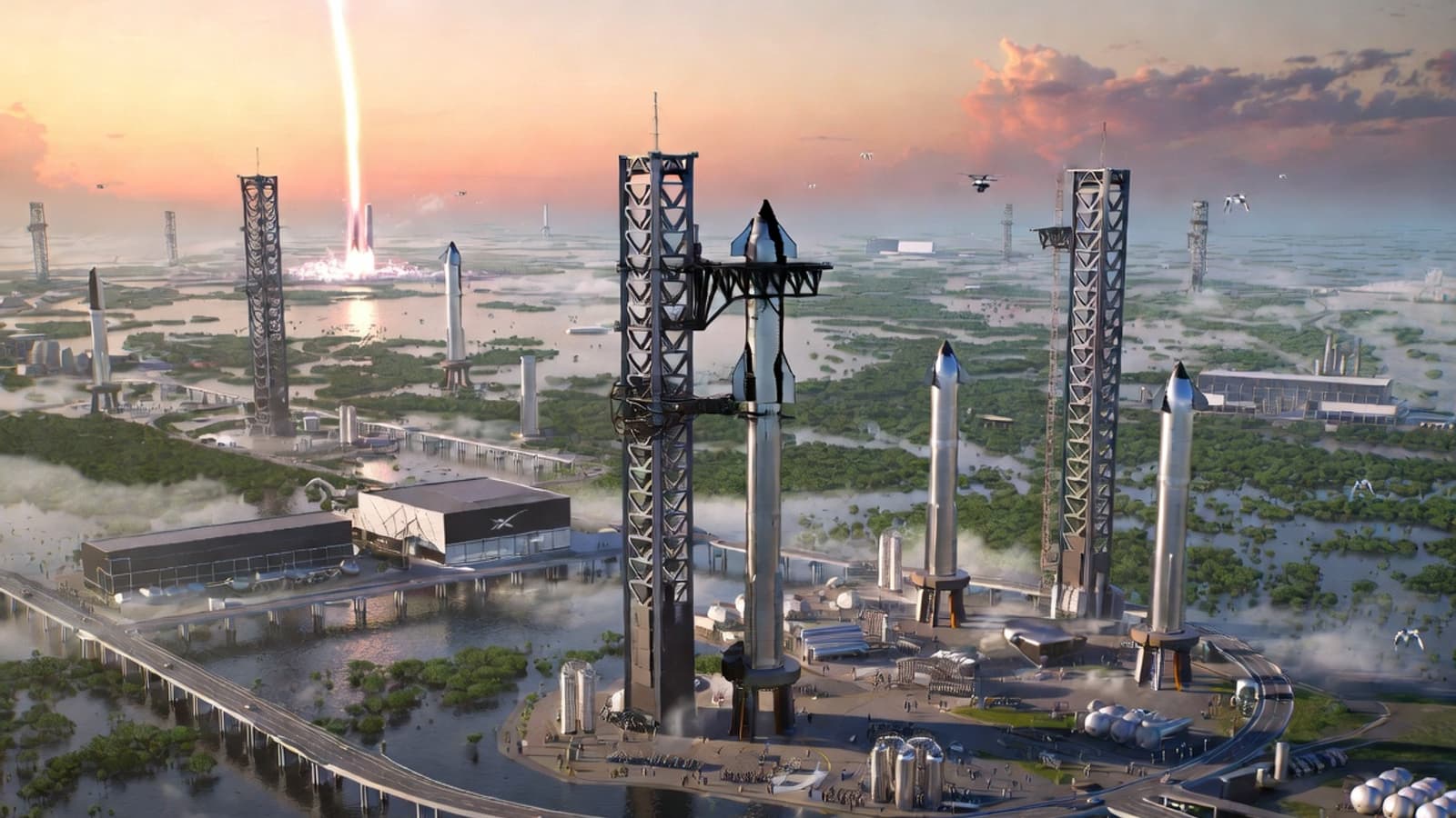 SpaceX может построить новый космодром посреди болот: компания Илона Маска присматривается к огромной территории в Луизиане