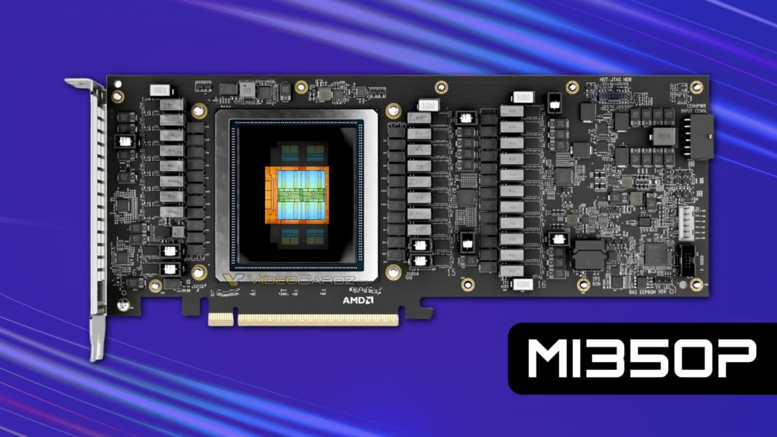 Первая видеокарта AMD с разъемом 12V-2x6 и потреблением 600 Вт. Представлена Instinct MI350P со 144 ГБ памяти